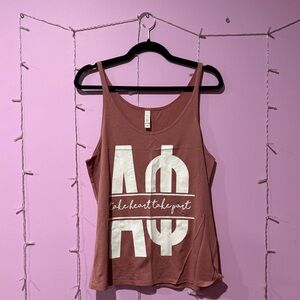 Alpha Phi Pink Tank top